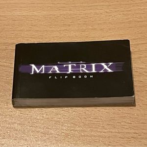 1999 Promo Flip Book from The Matrix Movie Animated Bullet Dodging Scene WB Rare